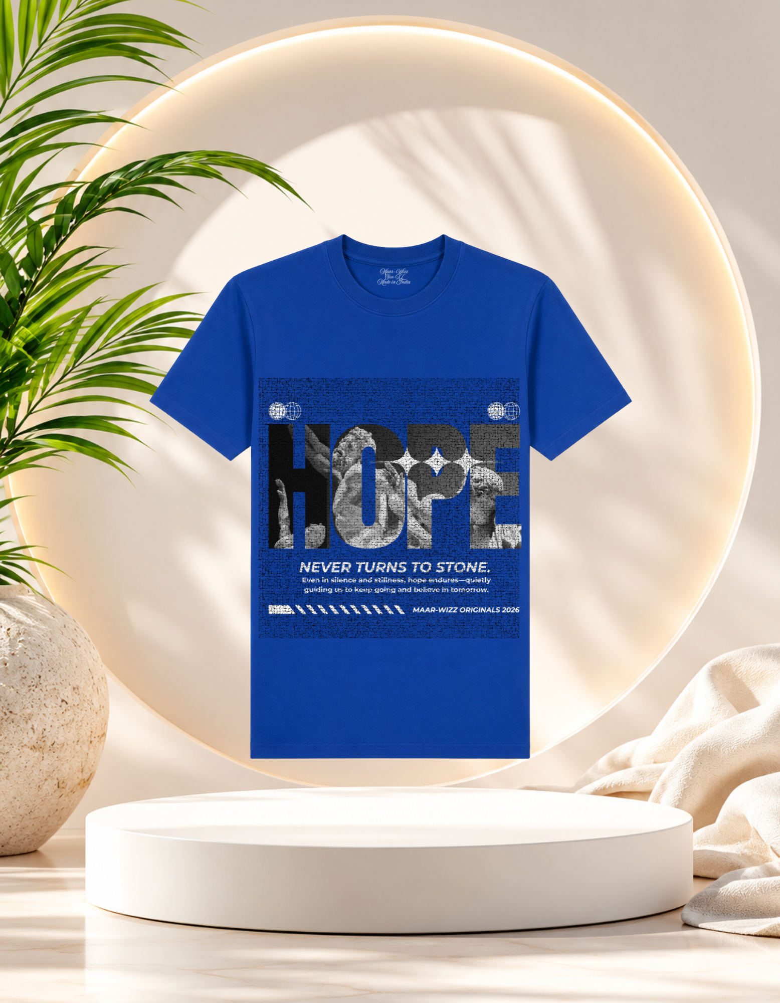 Maar-Wizz Hope Never Turns to Stone Oversized T-Shirt