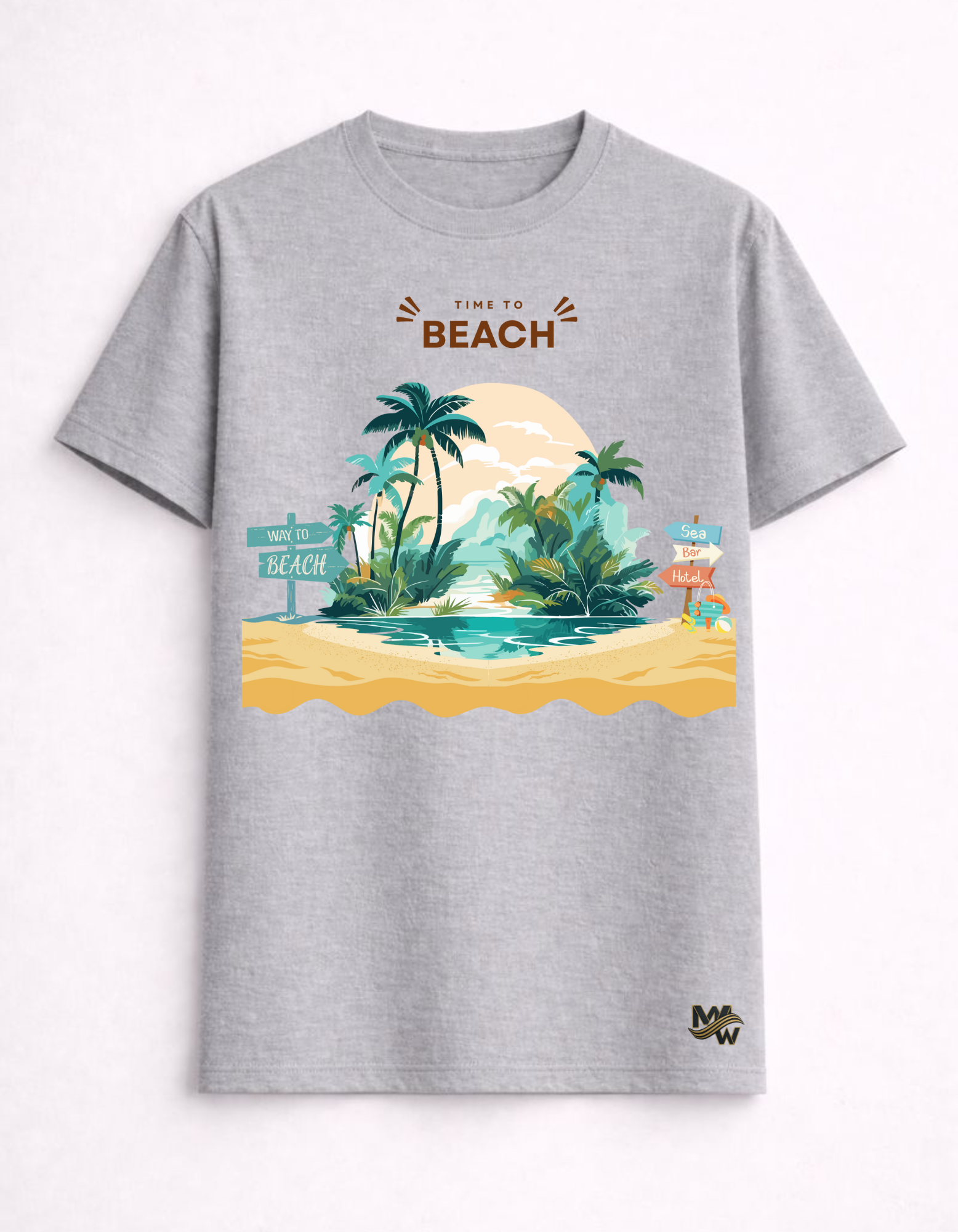 Maar-Wizz I Time to Beach Travel Tee