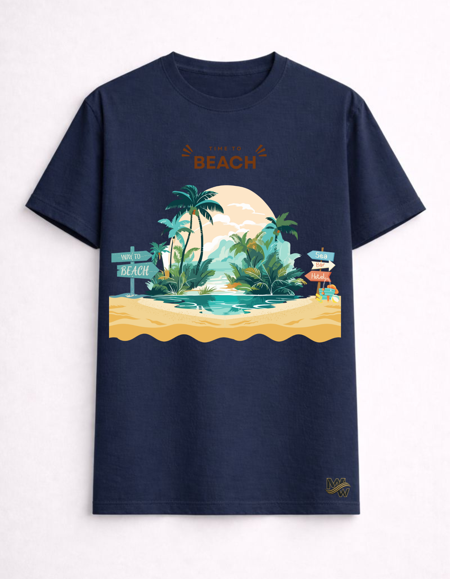 Maar-Wizz I Time to Beach Travel Tee