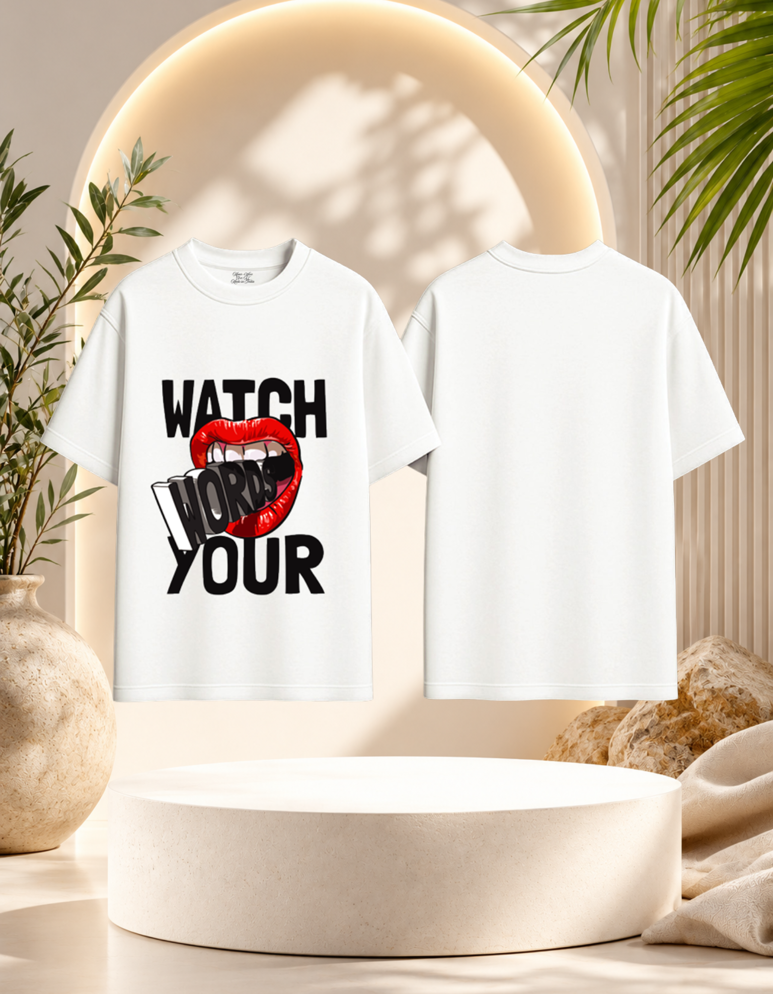 Maar-Wizz | Watch Your Words | Oversized Tees (SRW0001)